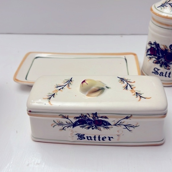 Italia by Arnart Creation Japan Salt Pepper Butter Dish Napkin Holder Spoon Rest - Picture 6 of 12